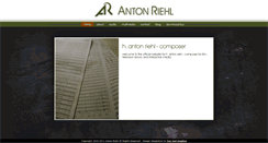 Desktop Screenshot of antonriehl.com